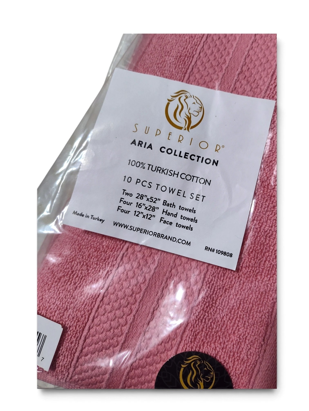 🆕Premium Soft Pink Bath Set Plush Absorbent Face Hand Bath Turkish Cotton Towel - Picture 9 of 12
